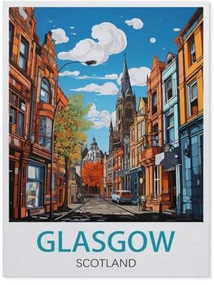 Glasgow Schottland,Puzzle 1000 Teile für Erwachsene, Klassische Puzzle Puzzle Schwierig für Kid Surprise Birthday für Family Home Decor Art Puzzle(50x70cm)-AZ28