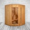 Sauna finlandais Alaska I pour 3 personnes - Bois de Hemlock de qualité supérieure - Poêle Harvia 4500 W - Kit d'accessoires - Porte vitrée, sablier, thermomètre, éclairage - Montage facile et