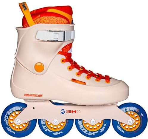 Powerslide Zoom Sunset 90 Inlineskates – Hardboot Urban Skates mit 4x90mm Rollen, ABEC 9 Kugellager, Aluminium-Schiene, Dual Fit Liner, Komfort für breite Füße – Urban Skates für Erwachsene