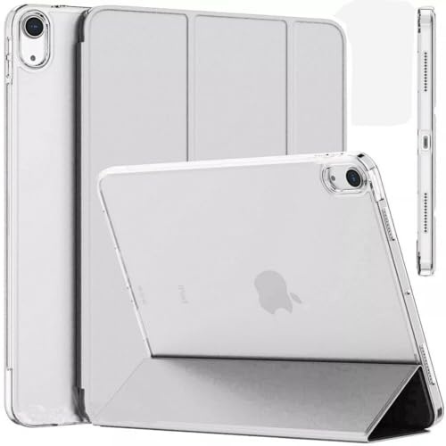 Smart Case for iPad (A16) 11th Generation 11 Inch 2025/ iPad 10th Generation 10.9 Inch 2022 Case, Slim Smart Cover With Translucent Hard Shell Back, Supports Touch ID, Auto Wake/Sleep (White)