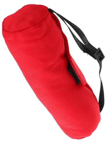 Roter Puppenrucksack für 30cm Figuren aus Stoff, Kleiner Tennistasche | Puppenhaus Zubehör, für Sammler und Sportszenen, Leichte Ausführung mit Feiner Verarbeitung