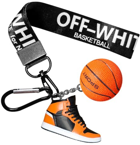 Porte-clés élégant avec mini baskets et cordon, excellent cadeau pour les amis, les enfants, la famille