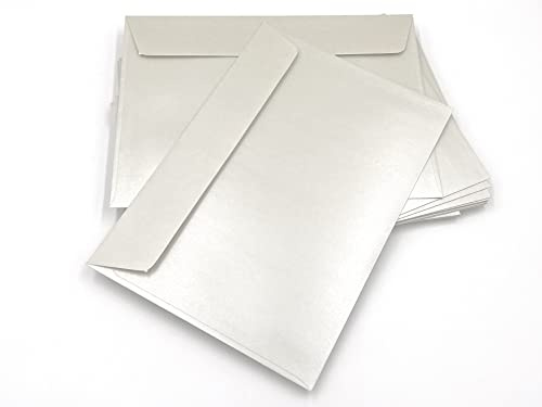 umschlag-discount – perlmuttfarbene Briefumschläge ohne Sichtfenster für hochwertige Sendungen, Einladungen & Co – 50 Stück selbstklebende Briefkuverts mit den Maßen 229 x 162 mm (DIN C5)