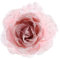 Ornament pink mit Clip Puder mit Pailletten 14 cm Kunstblumen Rose auf Clip 14cm x 1 Stück künstliche Blumen Hochzeit Christbaumschmuck rosa