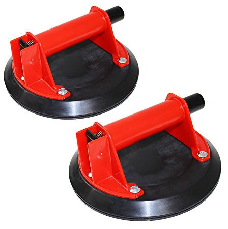 2 x Xpert 8 Single Cup Vacuum Glazing Lifter Pump Action Suction Glass Granite Lift Sucker