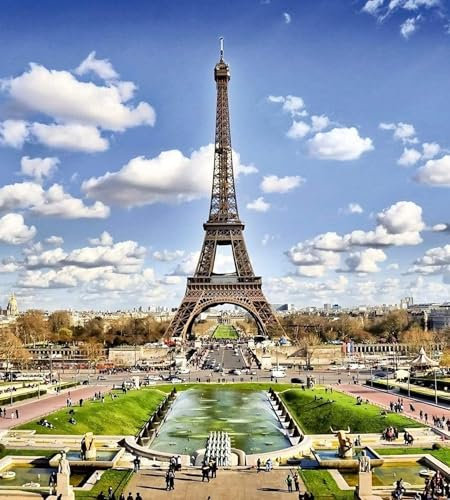 Papier peint intissé PARIS 225 cm x 250 cm | Tapisserie Murale XXL Poster Décoration - Salon Appartement - Photo d'art Tableaux Muraux | QUALITÉ SUPÉRIEURE - MADE IN EU - Y compris adhésif
