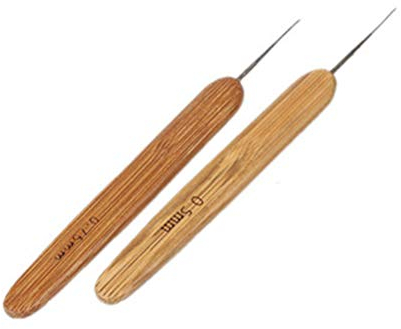 Supvox 2 st¨¹cke Dreadlock H?kelnadel Soft Touch Stahl Dreadlocks H?kelnadel Sperre H?keln Dreadlocks Werkzeug f¨¹r Geflecht Handwerk (0,5mm + 0,75mm)