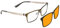 PRiSMA VARiA 2 - Brille mit Blaulicht-Magnet-Frontfilter PRO99 - für den Abend und guten Schlaf - bluelightprotect - VA2709