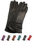 AKAROA ESTD 2019 Lederhandschuhe Damen BEA, Touchscreen Funktion, italienisches Leder, recyceltes Strickfutter aus 50% Kaschmir und 50% Wolle, 4 Größen S - XL, schwarz, S - 7