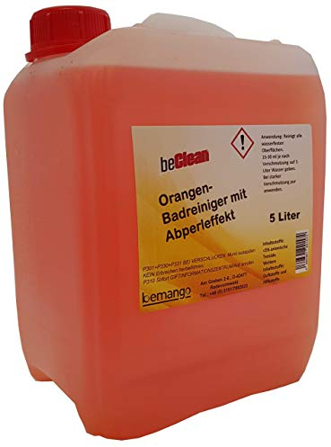 Badreiniger orange mit Abperleffekt 5l im Kanister
