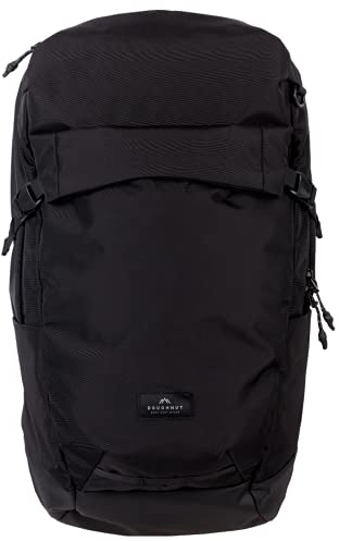 Doughnut ASTIR Large Rucksack Unisex 28L mit Abteil für Sportschuhe & -Kleidung I Leichter Sportrucksack mit Laptopfach I Tagesrucksack funktionell & Handmade I Wasserfester Daypack Black/Schwarz
