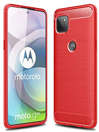 TingYR Coque pour Motorola Moto G 5G, Housse Silicone Ultra Mince, TPU Silicone, Anti Rayure, Anti Chute, Durable, Housse Étui pour Motorola Moto G 5G Smartphone.(Rouge)