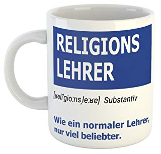 clothinx Tasse als Geschenk für Religionslehrer | Wie eine normaler Lehrer nur viel beliebter | Zur Verabschiedung Referendariat und zum Geburtstag | Motiv für Dozenten Liebevoll gestaltet