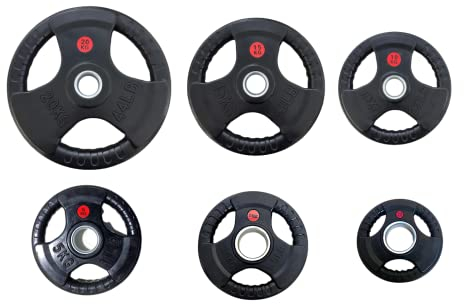 imperial fitness 2 X 2.5KG Olympic weight plates coated in rubber Functional weight plates Pair of 2.5kg weights