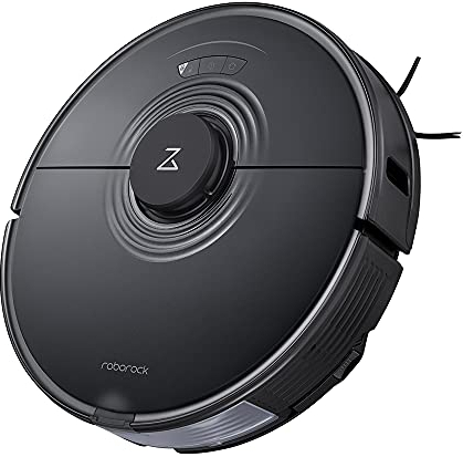 roborock S7 Robot Vacuum Cleaner 2500 Pa Strong Suction 3000 Vibration per Minute Sonic Intense Mop Lifting Auto Mop Mapping Multi-Level Mapping Connectivity App Control (Black)