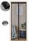 Mosquitera Puerta Magnetica 85 x 205 cm, Varios Tallas, Cortina Mosquitera Puerta Exterior, Cierre automático, No Requiere Herramientas, Fácil de Instalar, Rayas Negras