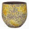 innaGLAS INNA-Glas Pot Rustique en céramique, dégradé, Ocre Jaune-Marron, 28 cm, Ø 28 cm - Cache-Pot