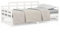 vidaXL Tagesbett Ausziehbar Sofa Gästebett Sofabett Bett Bettsofa Schlafsofa Ausziehbett Bettgestell Holzbett Weiß Massivholz Kiefer 2X(80x200) cm
