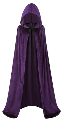 maxToonrain Cape en velours Helloween pour enfants, cape à capuche de Noël pour garçons et filles