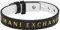 Armani Exchange Armband Für Männer, Länge: 250mm, Breite: 13mm Schwarzes Lederarmband, AXG0107040