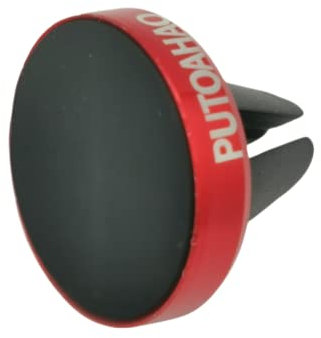 PUTOAHAO Rojo Soporte Móvil Coche para Rejillas de Aire Magnético, Soporte Teléfono Coche Iman,N52 Fuerte Magnético Porta Movil Coche para iPhone 14 13 Pro MAX,Samsung,Huawei,Xiaomi,Smartphone