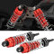 SPYMINNPOO RC Auto Stoßdämpfer, Metall Stoßdämpfer Dämpfer RC Ersatzteile für 1/14 WLtoys 144001 RC Modell (Rot)