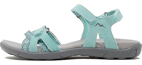 Peter Storm Women’s Lynmouth II Sandals with Durable Suede Upper and Adjustable Straps, Walking, Hiking, Sports and Outdoors Sandals (Green, UK Footwear Size System, Adult, Women, Numeric, Medium, 5)
