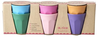 Rice Set di 6 tazze da caffè in melamina