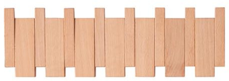 Koomuao Jumuao Wandgarderobe aus Holz für Zuhause, Wandhaken, 4/6 einziehbare Haken, Haken und Haken zum Aufhängen von Kleidung, Mantel, Hüten, Jacken, Rucksack (6 Haken-B)
