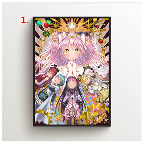 IGHSNZUH Puzzles Für Erwachsene 1000 Teile Puzzle Anime Poster Puella Magi Madoka Magica Retro1000 Teile Puzzlespiel