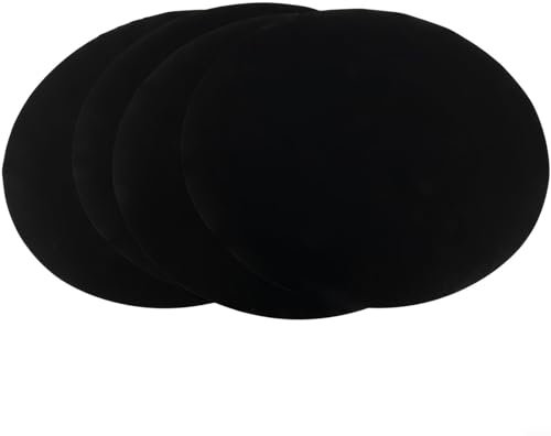 Round And Square Grill Mats, 4 Pack, 40cm Resuable Free Non Stick Heavy Duty BBQ Grill Mats Baking Cooking Sheets For Gas Grill(Round)