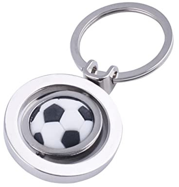CORHAD 1satz Teiliges Rotierender Fußball Schlüsselanhänger Kreative Fußball Schlüsselringe Für Handtaschen Handys Für