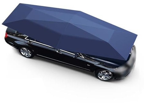Carpa de Techo Automática, Sombrilla de Protección Portátil para Coche Diseño de Carpa Plegable en Tejido Oxford 210D(4.9m)