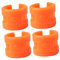 KITANDOVE 4 Stück Hinterradgabel Kettenschutz Mountainbike zubehör Bike Protect Fahrradreparaturmaterial Kettenstrebenschutz Rennrad Fahrradzubehör Schutzringe Antikollisionsringe Orange