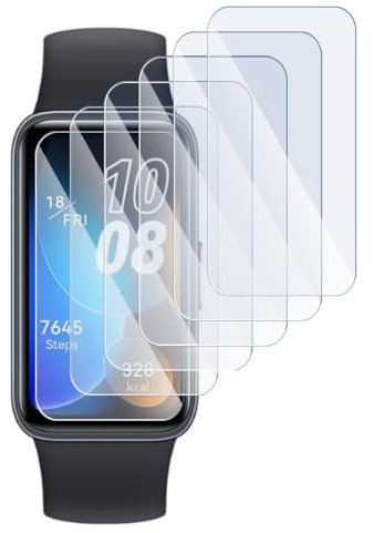 KARYLAX (6 pezzi di protezione schermo in vetro flessibile, durezza 9H antigraffio, pellicola protettiva compatibile per smartwatch HUAWEI watch fit SE (1,64 pollici)