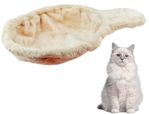 Attaches d'arbres de chat, hamac de chat 17in dia..Cuillère en forme de cuillère Grand arbre de chat hamac de chat à l'étrangle doux Pièces de remplacement de chat lavables faciles à installer les ac