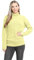 janisramone® Polo High Neck Jumpers for Women UK, Cable Knitted Long Sleeve Ladies Jumpers, Casual Pullover Winter Turtle Neck Tops for Women Size 8-164 Yellow