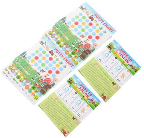 Abaodam 1satz Töpfchen-trainingsaufkleber Für Kleinkinder Cartoon-bauernhof-thema Belohnungsdiagramm Sauberkeit Teiliges Für Jungen Und Mädchen Effektive Unterstützung Beim