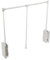 Lfhelper 20kg Kleiderlift Garderobenlift Kleiderstange Wardrobe Lift Wardrobelift Kleider Liftbeschlag Kleiderschranklift breitenanpassbar von 660-890mm, Schrankinnenseiten Montage