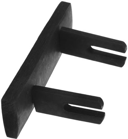 HOMOCONO Japanese Fan Holder Stand Black Wood Fan Bracket Traditional Home Decor