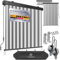 KESSER® Estor vertical de 200 נ250 cm, con mecanismo de manivela, funcionamiento de persiana y enrollable, incluye kit de montaje y cubierta protectora, protección solar y visual, ideal para balcón y