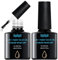 2 Pièces 8ML Colle Faux Ongles Gel 6 en 1,Longue Duré Nail Extend Gel UV/LED Onglerie,Base Gel Pour Pose Ongles,Colle Nail Bond Faux Ongles pour Renforçateur et Réparer des Ongles