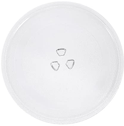 Mikrowellen Glasdrehteller 24, 5cm Glas Zubehör für Mikrowelle | Runder Drehteller, Ofenplatte für Backen, Robustes Ersatzteil mit Einfacher Handhabung