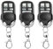 3 telecomandi universali per apriporta del garage, portachiavi elettrico con copertura protettiva scorrevole, portachiavi a clonazione per porta del garage, serratura telescopica per parcheggio