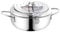 Deep Fryer Pot, 2.2L Frying Chicken Pot with Filter Lid and Frying Basket Stainless Steel Japanese Style Tempura Fryer Pan(silver)