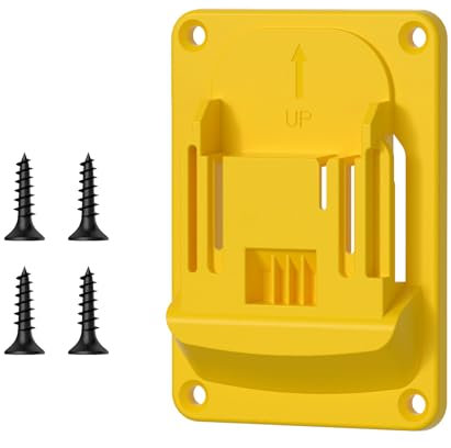 Uonguon Drill Holder, Heavy Duty Power Tool Rack, 3.19×4.49inches Space Saving, Non Slip Utility Storage Stand for Garage Organization, Construction Site, and Woodworking Shop