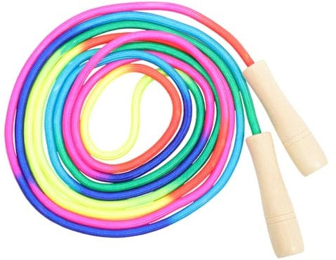 VICASKY Rainbow Jump Rope for Fitness Multi Person Skipping Rope for Adults Durable Educational for Group Workouts