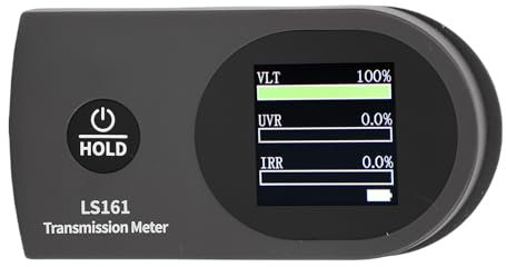 Digital Car Window Tint Meter - Side Window Tint, Sun Control Film, VL/UV/IR Transmittance Detection, Tester Meter, with Storage Bag