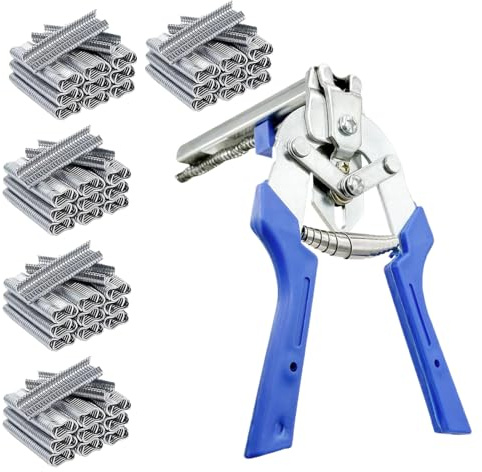 Kit de pinces à œillets | Pince de clôture multifonction de type M – Dispositif de fixation pour clôture, volière, voiture, bricolage, bricolage