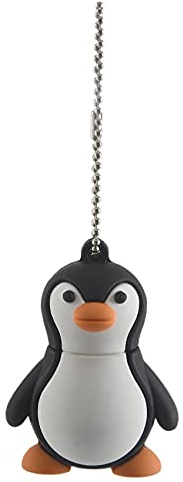 Glayent Clé USB 2.0 16 Go - Motif pingouin - Noir et